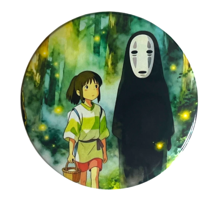Przypinka button badzik badge Chihiro No Face Spirited Away ver. 1 58mm