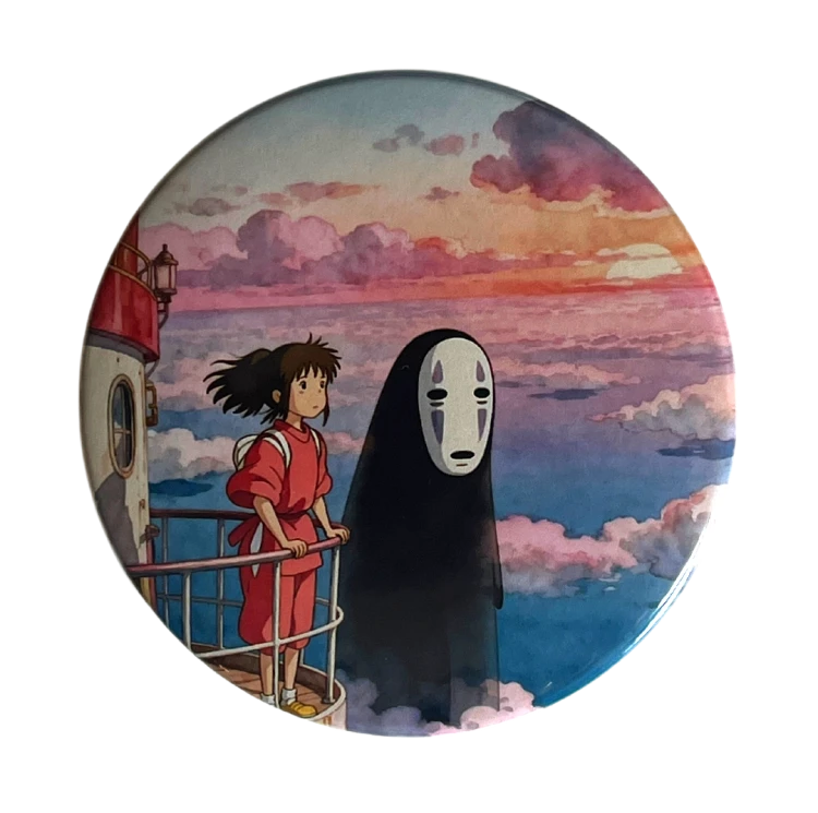Magnes okrągły na lodówkę Chihiro No Face Spirited Away ver. 2 58mm