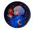 Przypinka button badzik badge Sophie Calcifer Ruchomy zamek Hauru 58mm