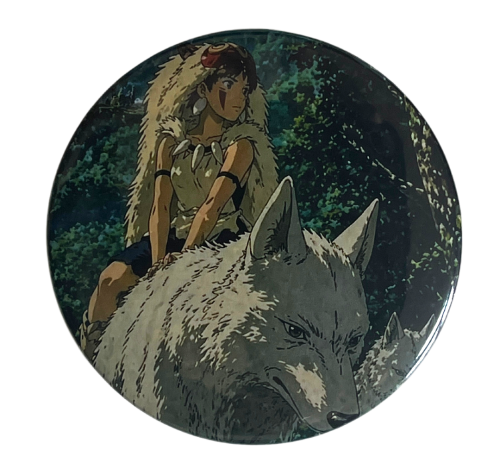 Przypinka button badzik badge San Księżniczka Mononoke Ghibli ver. 3 58mm