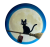 Przypinka button badzik badge Jiji Podniebna Poczta Kiki Ghibli ver. 1 58mm