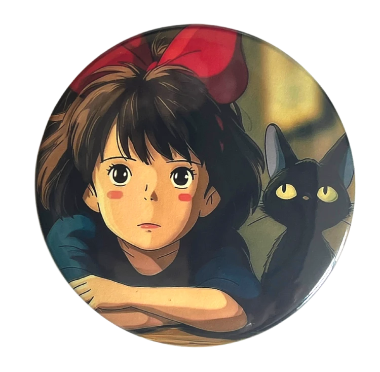 Magnes okrągły na lodówkę Jiji Podniebna Poczta Kiki Ghibli ver. 5 58mm