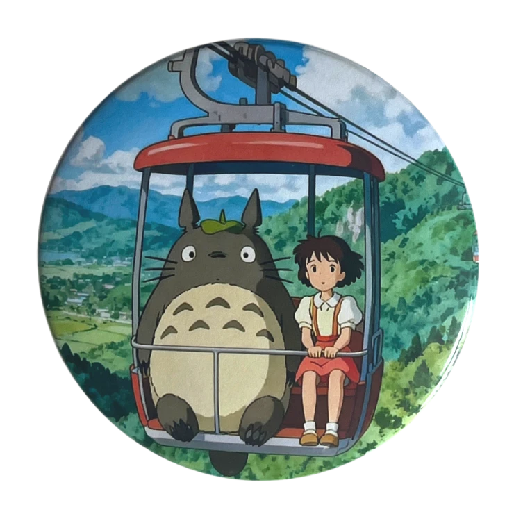 Magnes okrągły na lodówkę Mój sąsiad Totoro Studio Ghibli ver. 2 58mm