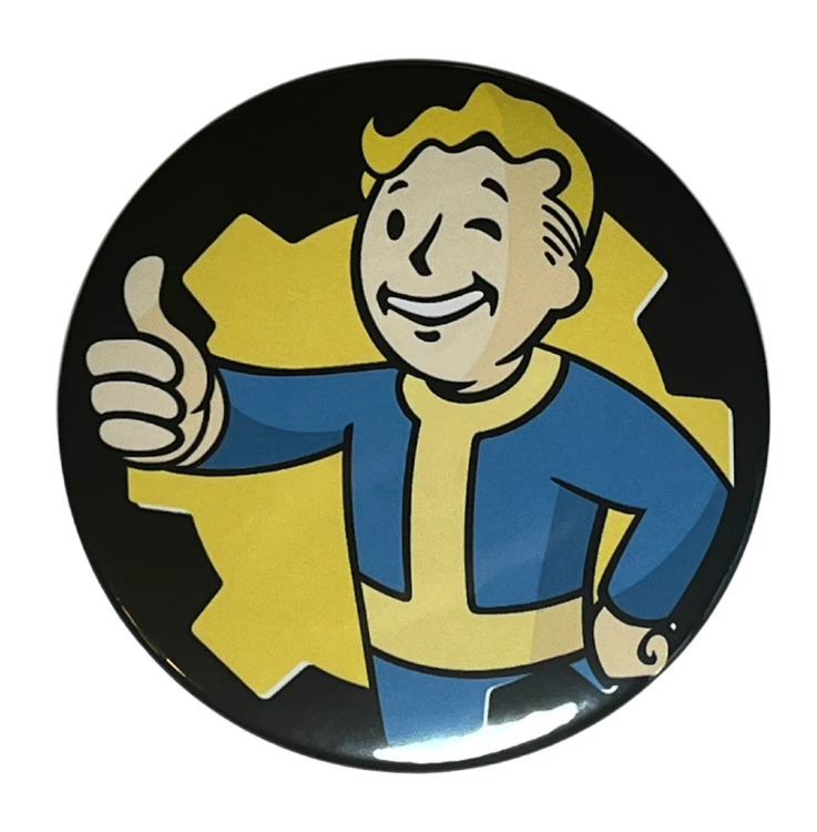 Magnes okrągły na lodówkę Vault Boy Vault-Tec Fallout 58mm
