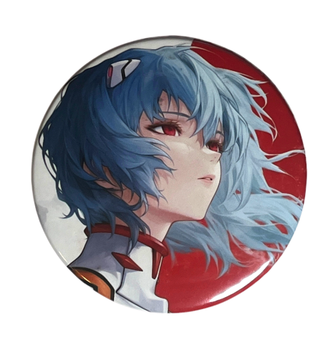 Przypinka button badzik badge Rei Ayanami Neon Genesis Evangelion ver. 4 58mm