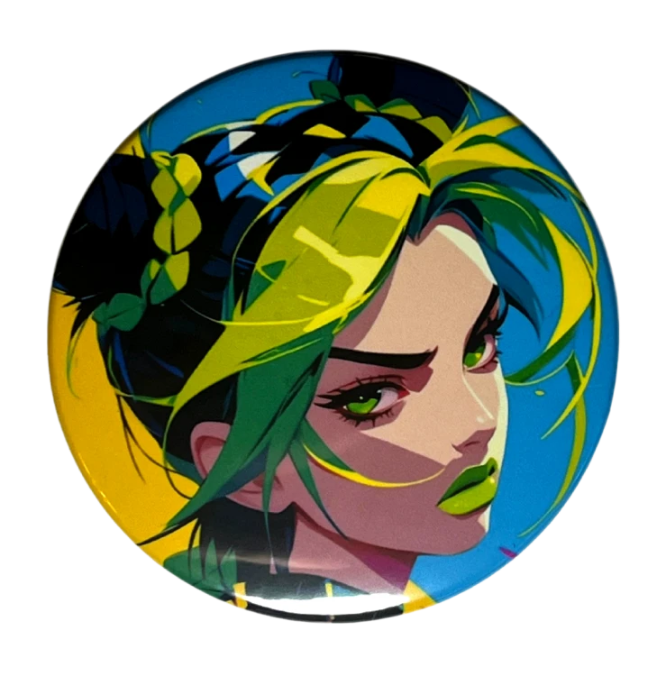 Przypinka button badzik badge Jolyne Cujoh ver. 1 JoJo's Bizarre Adventure 58mm