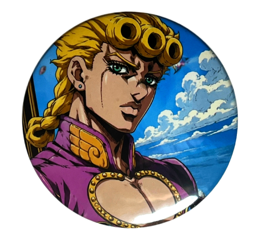 Przypinka button badzik badge Giorno Giovanna ver. 2 JoJo's Bizarre Adventure 58mm