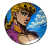 Przypinka button badzik badge Giorno Giovanna ver. 2 JoJo's Bizarre Adventure 58mm