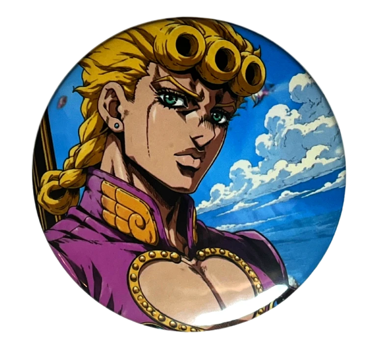 Magnes okrągły na lodówkę Giorno Giovanna ver. 2 JoJo's Bizarre Adventure 58mm