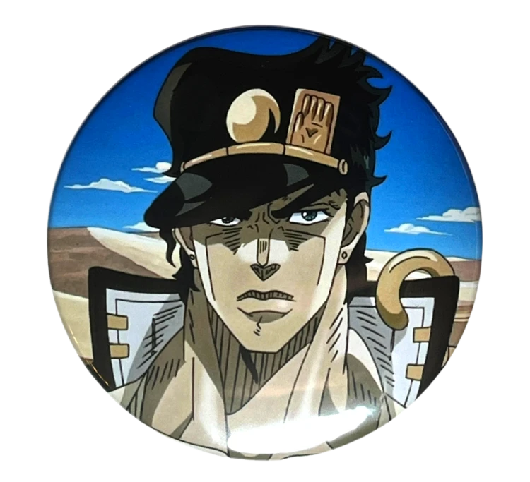 Przypinka button badzik badge Jotaro Kujo ver. 2 JoJo's Bizarre Adventure 58mm