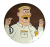 Przypinka button badzik badge Woody Johnson ver. 1 Brickleberry 58mm