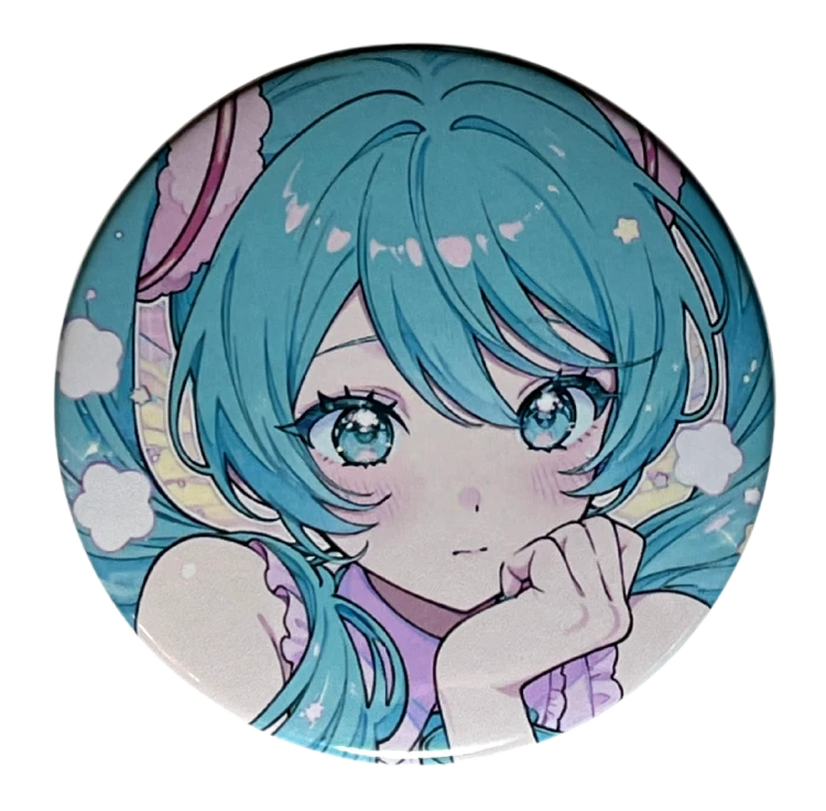 Przypinka button badzik badge Hatsune Miku Vocaloid ver. 8 58mm