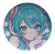 Magnes okrągły na lodówkę Hatsune Miku Vocaloid ver. 8 58mm