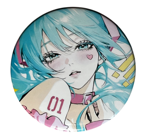 Przypinka button badzik badge Hatsune Miku Vocaloid ver. 9 58mm