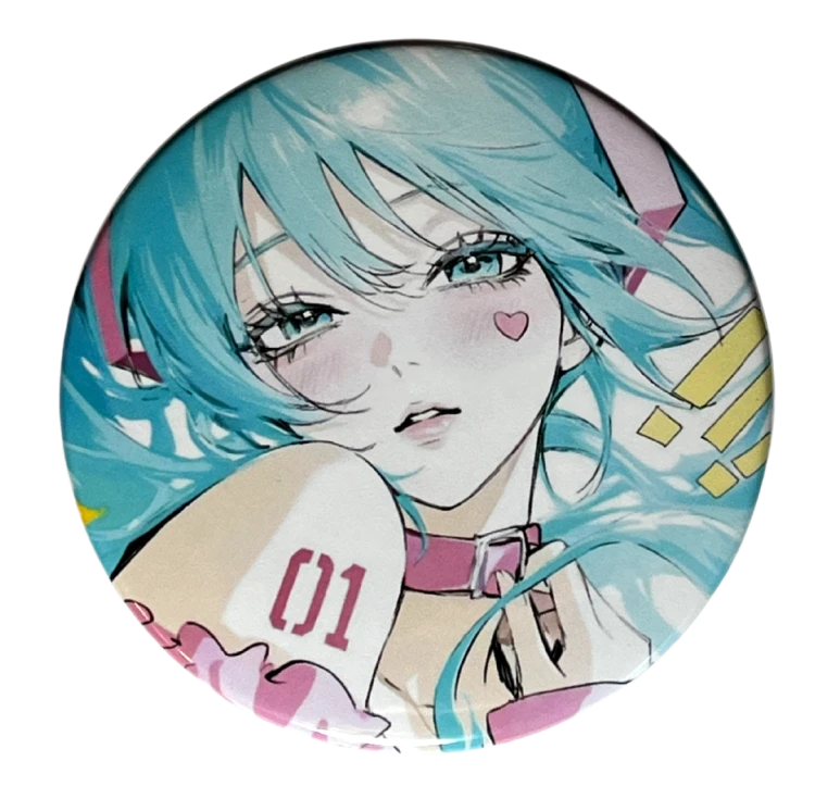 Magnes okrągły na lodówkę Hatsune Miku Vocaloid ver. 9 58mm