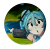 Przypinka button badzik badge Hatsune Miku Vocaloid ver. 10 58mm