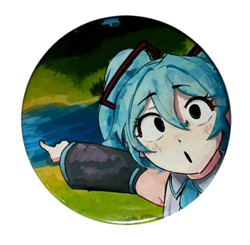 Magnes okrągły na lodówkę Hatsune Miku Vocaloid ver. 10 58mm