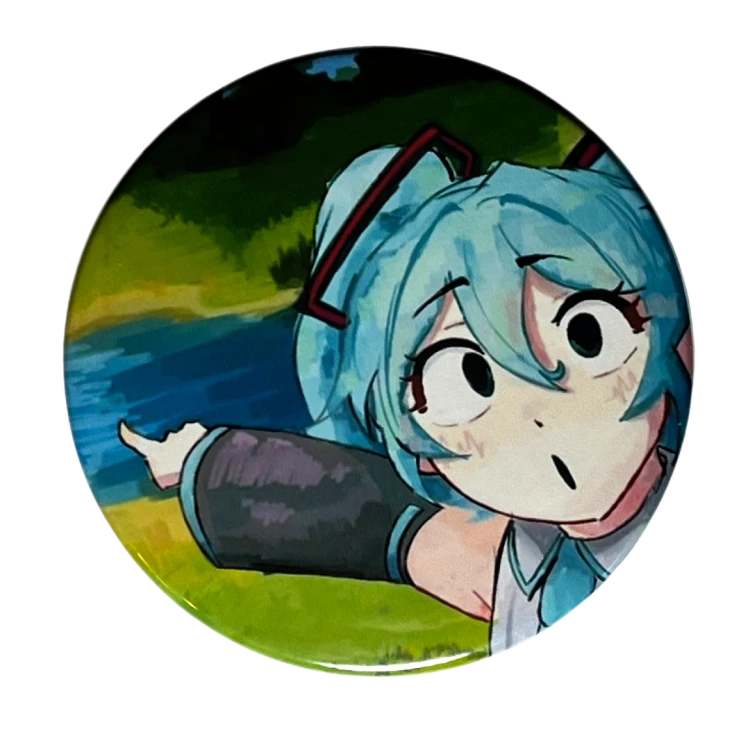Magnes okrągły na lodówkę Hatsune Miku Vocaloid ver. 10 58mm