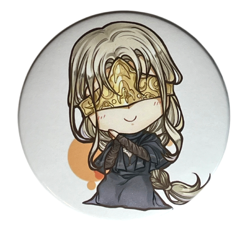 Przypinka button badzik badge Fire Keeper Dark Souls III 58mm