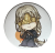 Przypinka button badzik badge Fire Keeper Dark Souls III 58mm