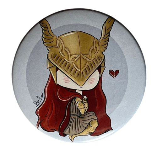 Przypinka button badzik badge Malenia Elden Ring ver. 1 58mm