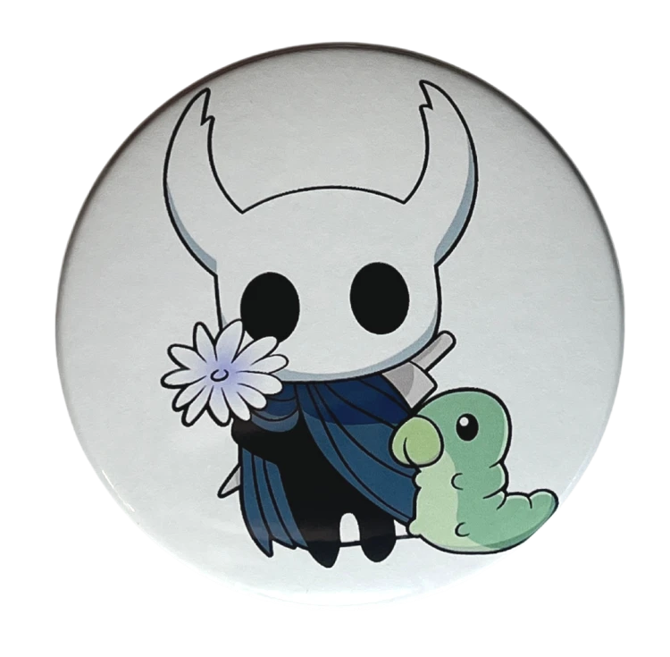 Przypinka button badzik badge Rycerz Grub Hollow Knight ver. 1 58mm
