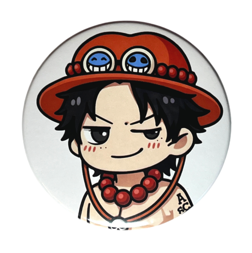 Przypinka button badzik badge Portgas D. Ace One Piece ver. 1 58mm