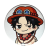 Przypinka button badzik badge Portgas D. Ace One Piece ver. 1 58mm