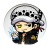 Przypinka button badzik badge Trafalgar D. Water Law One Piece ver. 1 58mm