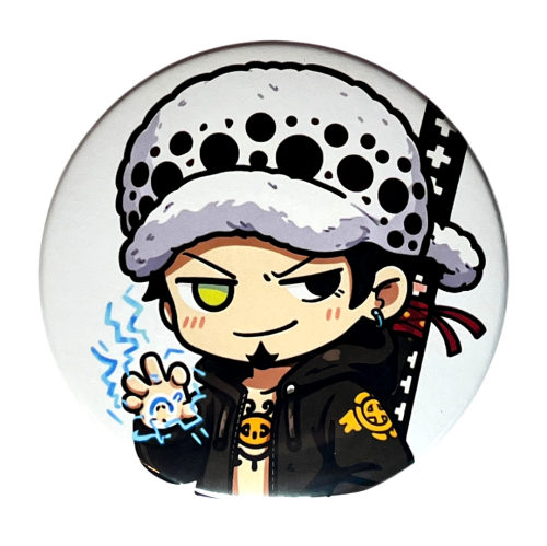 Magnes okrągły na lodówkę Trafalgar D. Water Law One Piece ver. 1 58mm