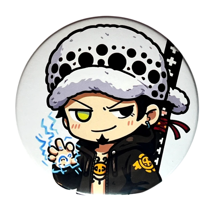 Magnes okrągły na lodówkę Trafalgar D. Water Law One Piece ver. 1 58mm