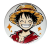 Przypinka button badzik badge Monkey D. Luffy One Piece ver. 1 58mm