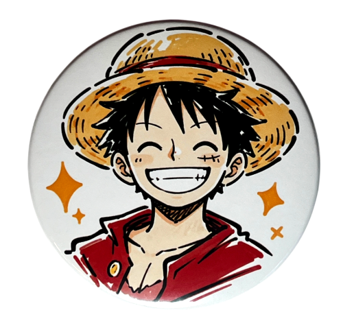 Magnes okrągły na lodówkę Monkey D. Luffy One Piece ver. 1 58mm