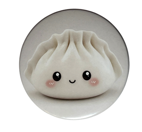 Magnes okrągły na lodówkę Gniotek Pierożek Dumpling ver. 1 58mm