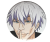 Przypinka button badzik badge Satoru Gojo Sigma Meme Memy Śmieszne obrazki 58mm