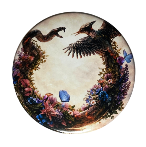 Przypinka button badzik badge Wschód Słońca Igrzyska Śmierci ver. 2 58mm