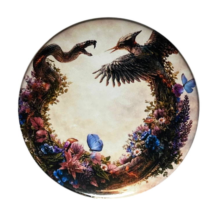 Przypinka button badzik badge Wschód Słońca Igrzyska Śmierci ver. 2 58mm