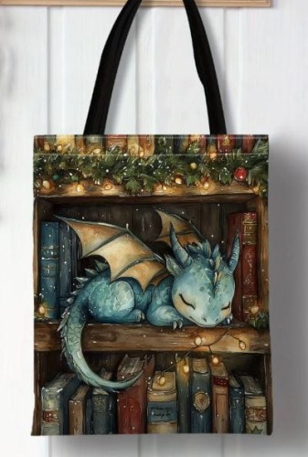 Torba materiałowa smoczek dla książkoholików 35x40 cm