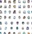 Naklejki winylowe Wlepy Genshin Impact ver. 2 50 sztuk STICKERBOMB