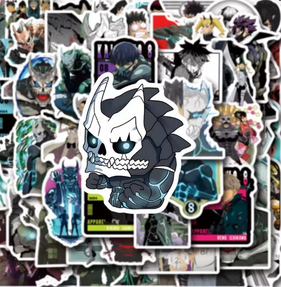 Naklejki winylowe Wlepy Kaiju No. 8 Anime Manga 50 sztuk STICKERBOMB