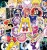 Naklejki winylowe Wlepy Sailor Moon 50 sztuk MIX STICKERBOMB