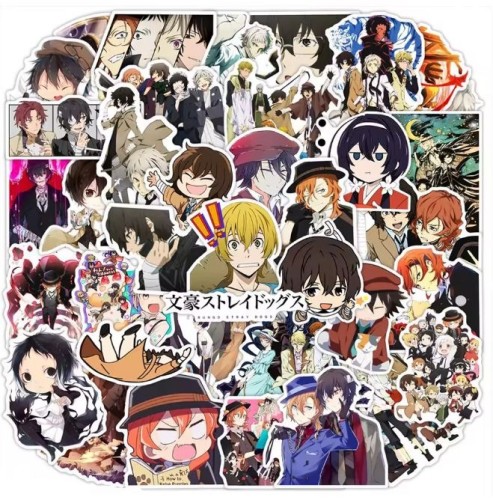 Naklejki winylowe Wlepy Bungo Stray Dogs 50 sztukSTICKERBOMB