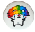 Przypinka button badzik badge Basiilleaf Bazyl Kot Clown 58mm