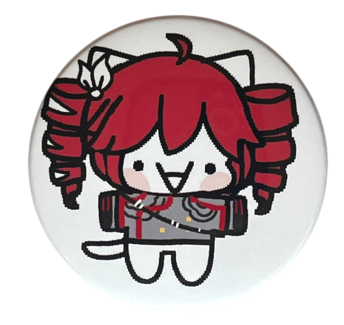 Przypinka button badzik badge Basiilleaf Bazyl Kot Kasane Teto 58mm