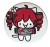 Przypinka button badzik badge Basiilleaf Bazyl Kot Kasane Teto 58mm