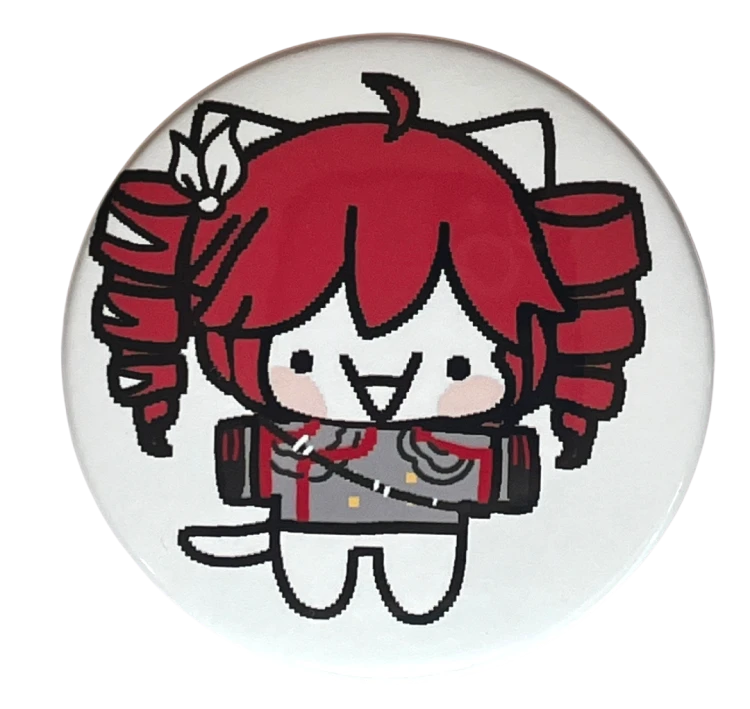 Przypinka button badzik badge Basiilleaf Bazyl Kot Kasane Teto 58mm