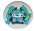 Magnes okrągły na lodówkę Basiilleaf Bazyl Kot Hatsune Miku 58mm
