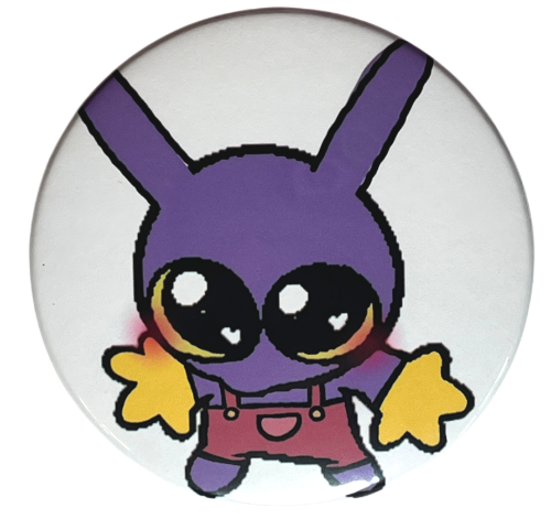 Magnes okrągły na lodówkę Basiilleaf Bazyl Jax Digital Circus 58mm