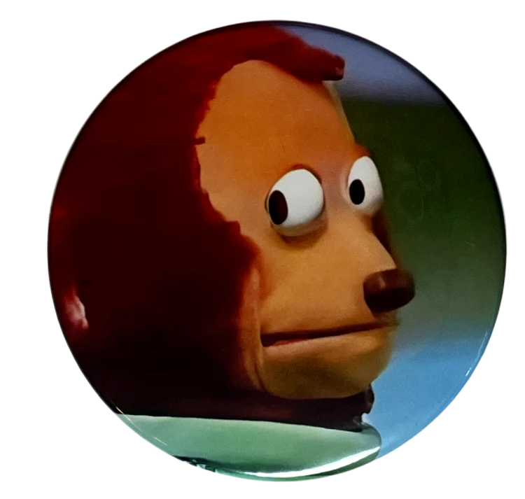 Magnes okrągły na lodówkę Puppet Meme Memy Śmieszne Obrazki 58mm