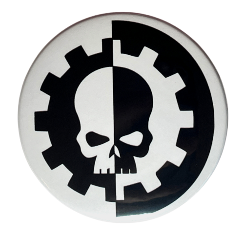 Przypinka button badzik badge Warhammer Adeptus Mechanicus 58mm